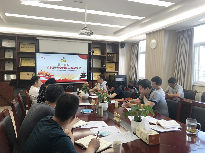 “奮力譜寫新時(shí)代、追趕超越新篇章”——公司第四黨支部學(xué)習(xí)貫徹落實(shí)“習(xí)近平總書記來陜考察重要講話精神”  