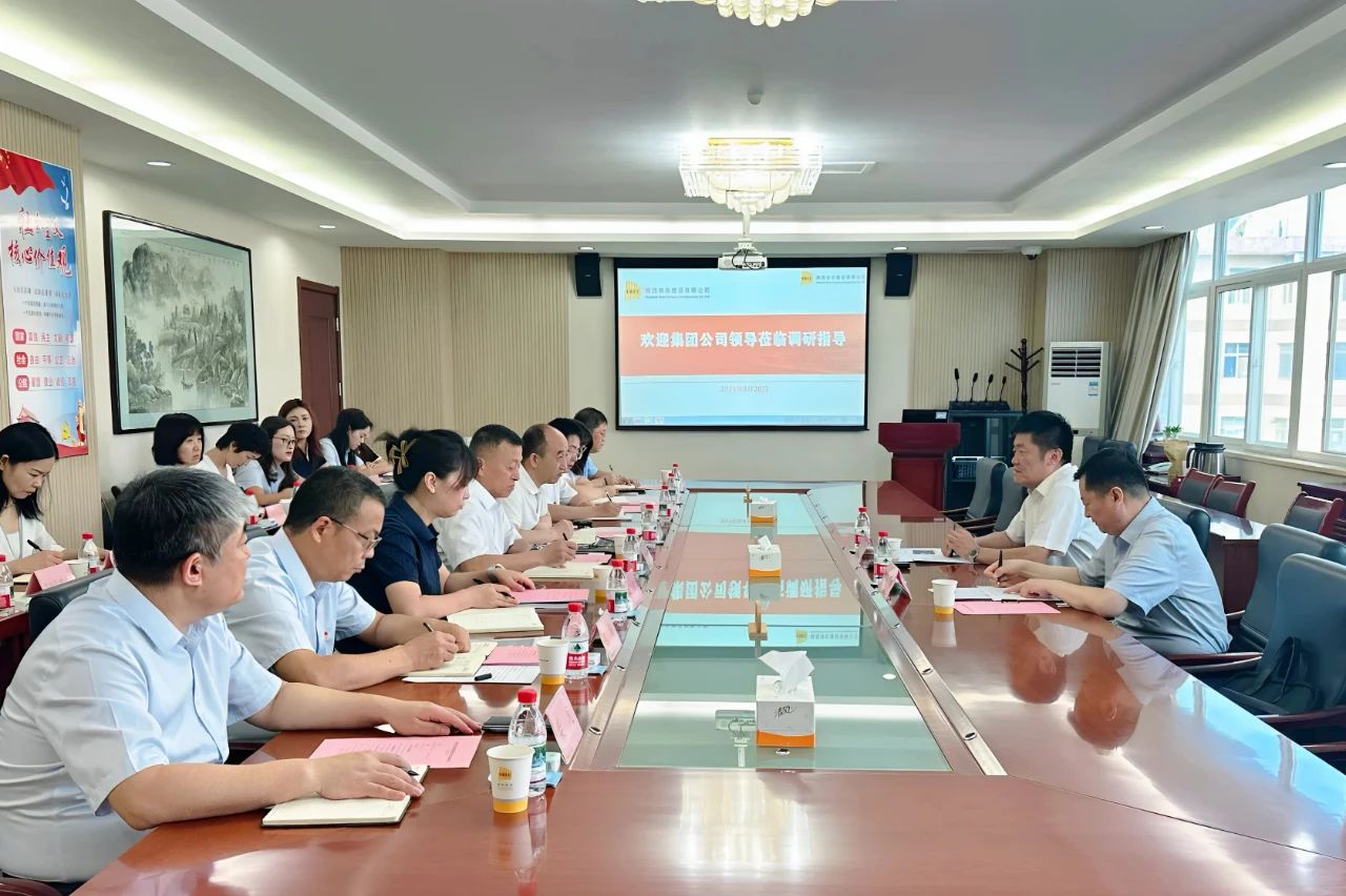 王小慶一行到公司調(diào)研指導工作